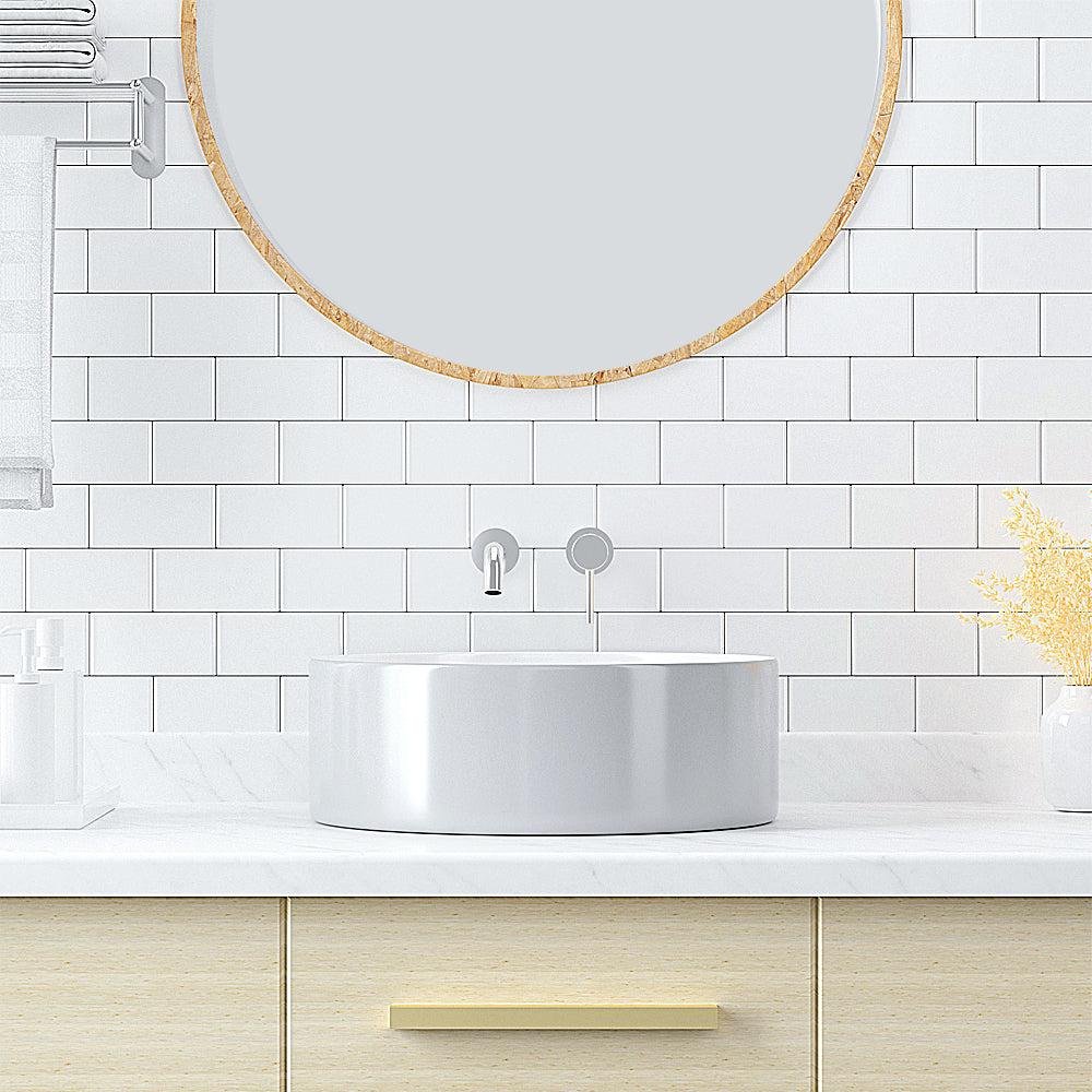 Luana Interiors - Counter Top Basin Light Grey (360mm*360mm*120mm) - Image 4