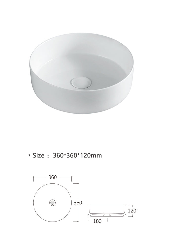 Counter Top Basin ( 360mm*360mm*120mm) - Image 5