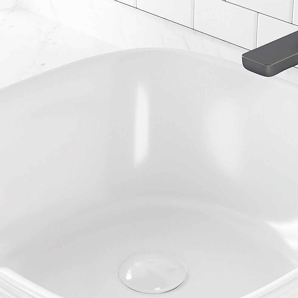 Luana Interiors - Counter Top Basin Light Grey with Texture(405mm*405mm*155mm) - Image 3