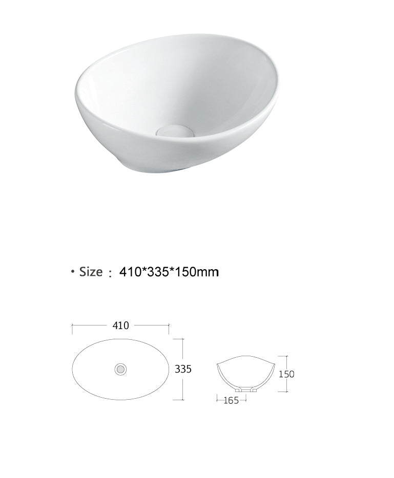 Luana Interiors - Counter Top Basin (410mm*335mm*150mm) - Image 5