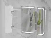 CARYSIL Grand LED Shaving Cabinet — 1200×800mm (Matte White)