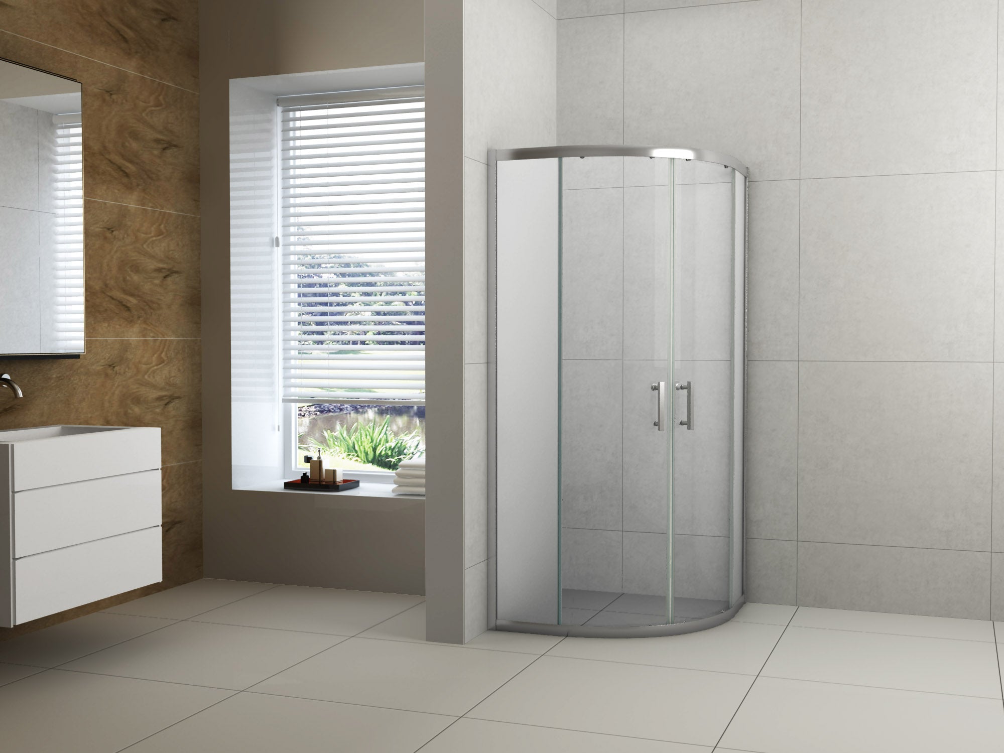 Round Sliding Shower Screen