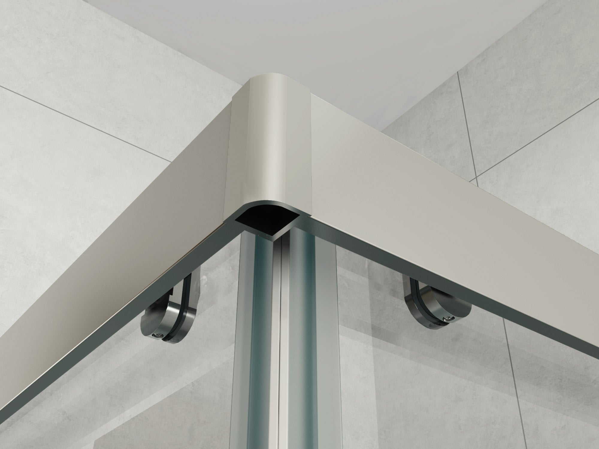 Corner Entry Sliding Shower Screen - Image 2