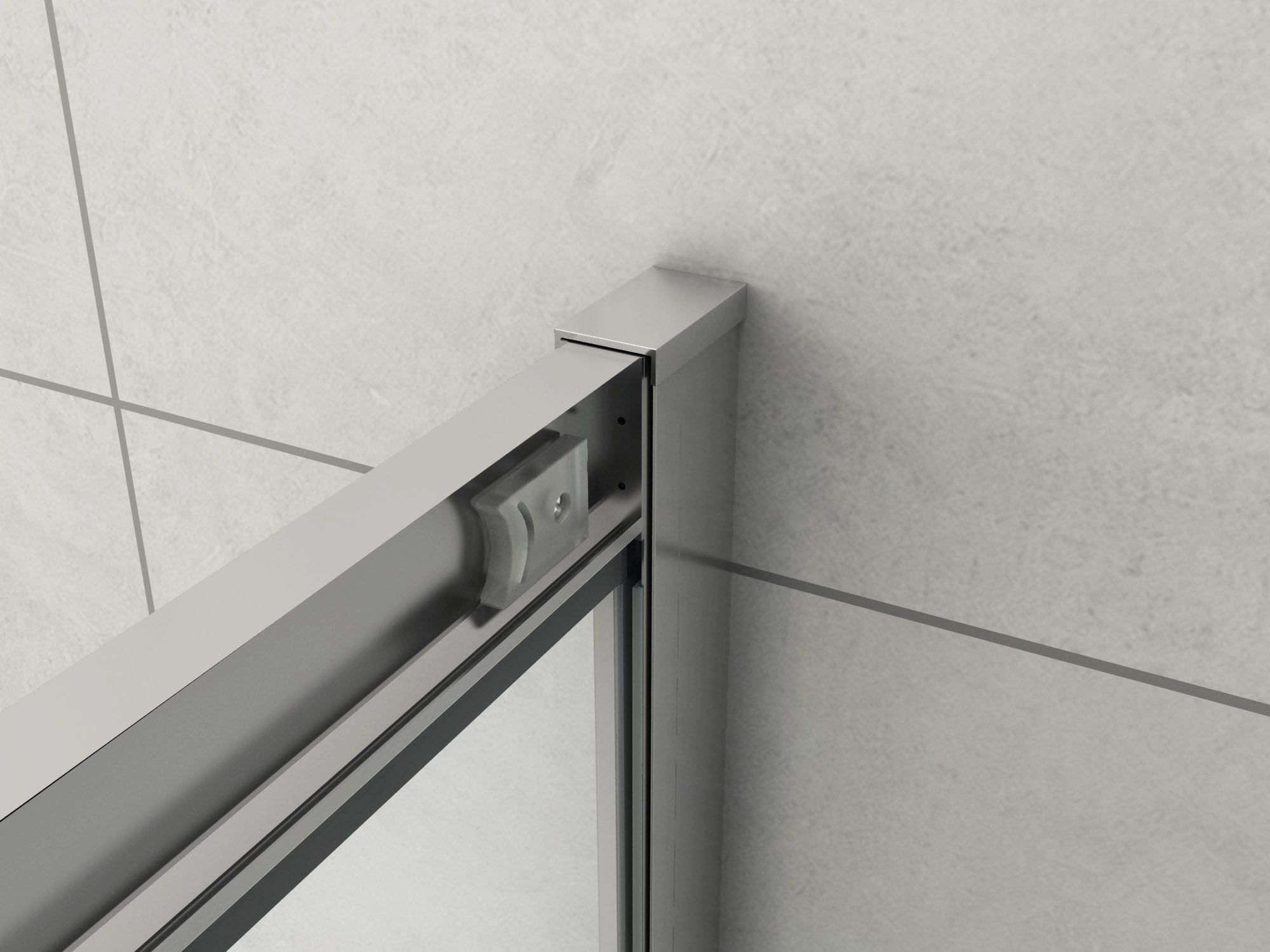 Corner Entry Sliding Shower Screen - Image 3