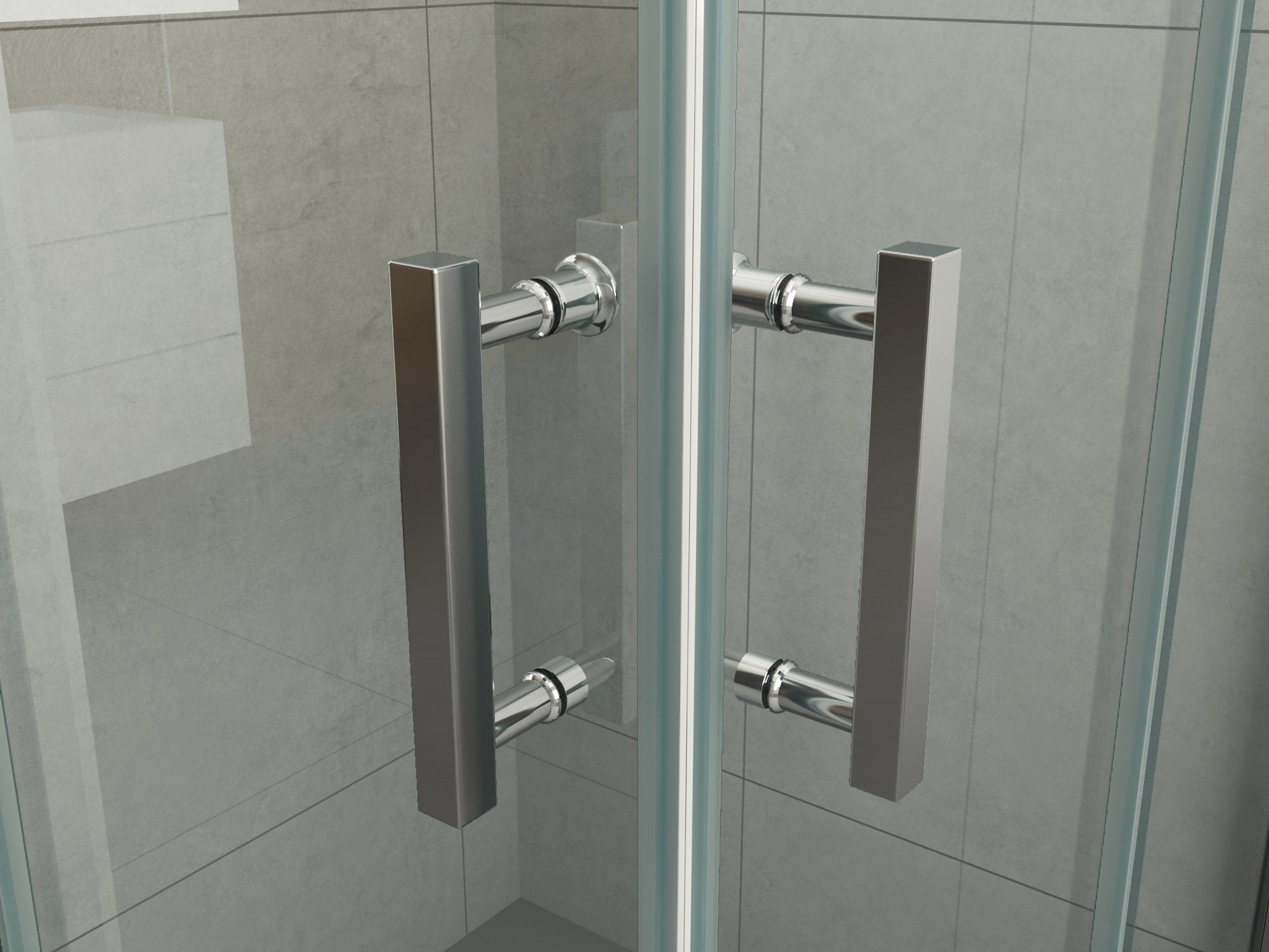 Corner Entry Sliding Shower Screen - Image 4