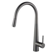 Luana interioirs - Gun Metal Grey Pull Out Kitchen Mixer