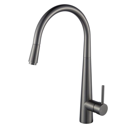 Luana interioirs - Gun Metal Grey Pull Out Kitchen Mixer