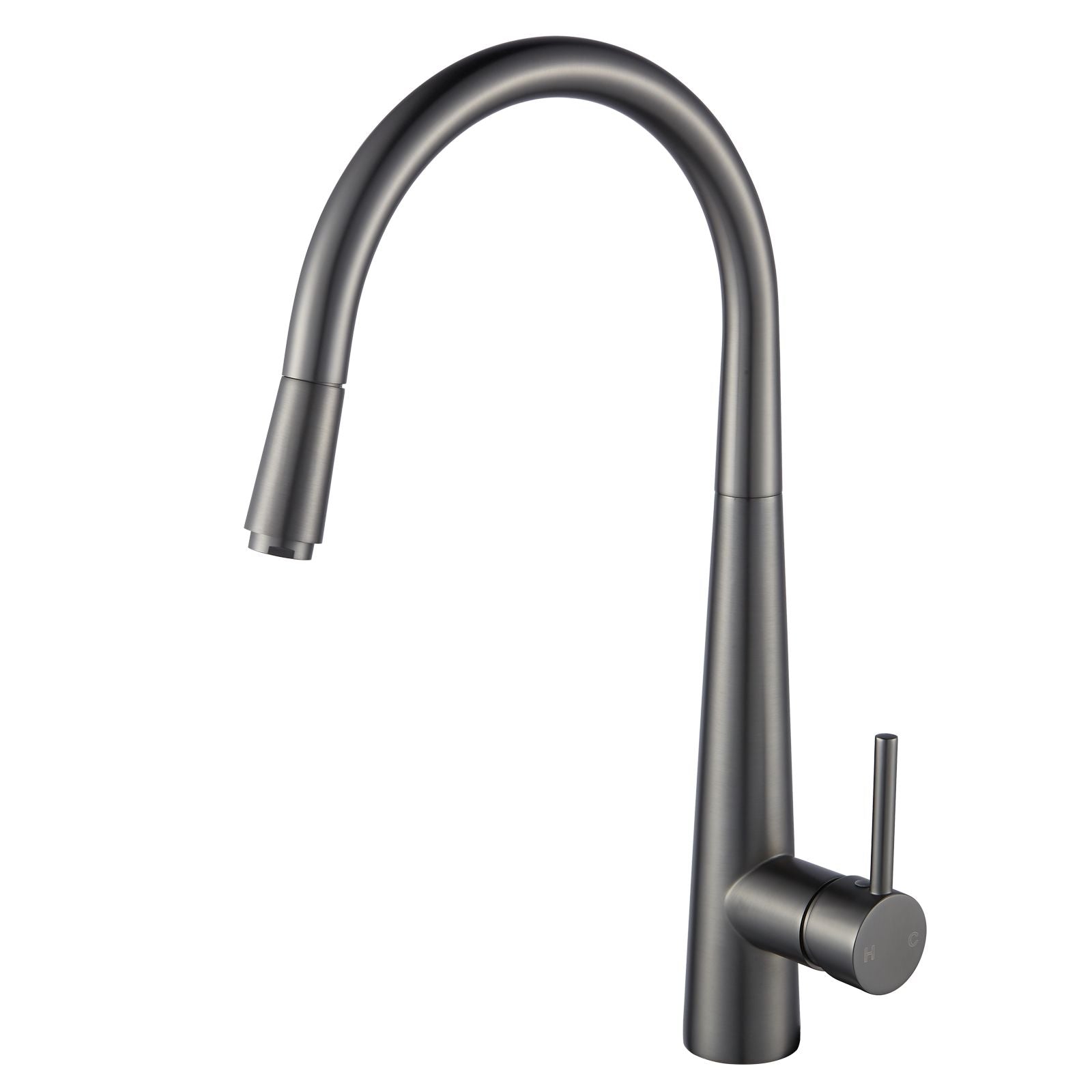 Luana interioirs - Gun Metal Grey Pull Out Kitchen Mixer