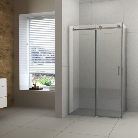 Frameless Sliding Corner Shower Screen