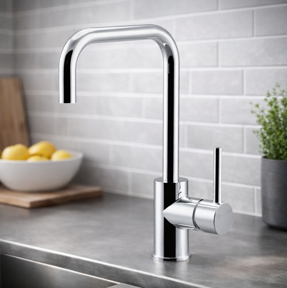 Luana interiors - Square Gooseneck Kitchen & Laundry Mixer - Image 2