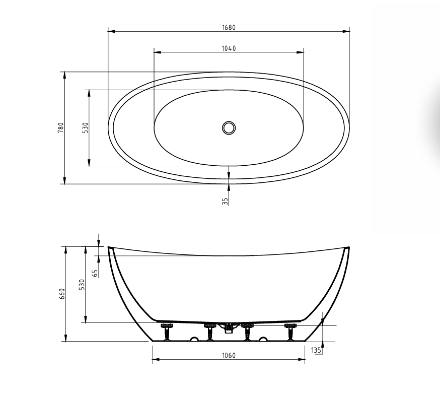 Gubbio Freestanding Bathtub - Image 4
