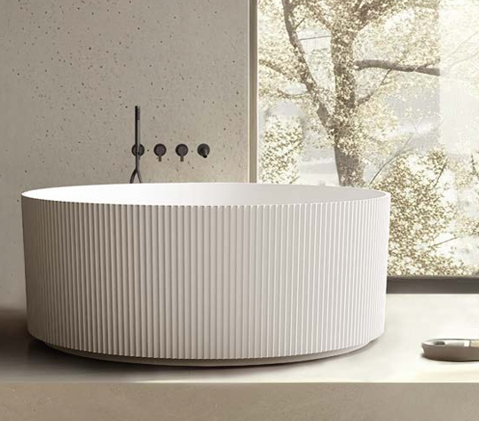 Arcadia Freestanding Round Bathtub — 1500mm