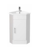 Serin 410mm Corner Vanity – Gloss White