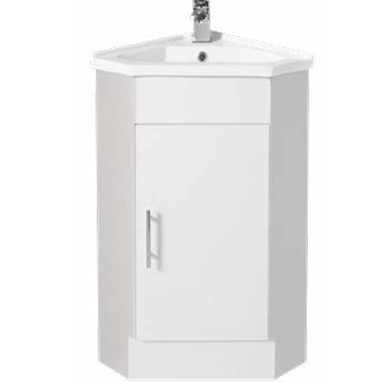 Serin 410mm Corner Vanity – Gloss White