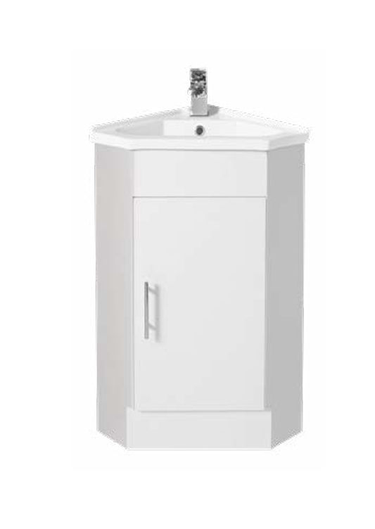 Serin 410mm Corner Vanity – Gloss White