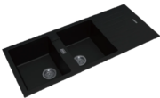 Granite Double Bowl Sink with Drainer – 1160 × 500 × 200 mm