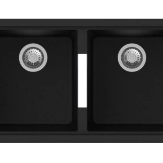 Carysil 824 × 481 × 241 mm Granite Double Bowl Undermount Sink