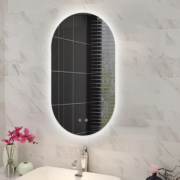 Oval Backlit LED Mirror — 450×900 mm
