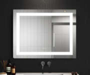 Bluetooth LED Bathroom Mirror 900x700mm — Anti‑Fog
