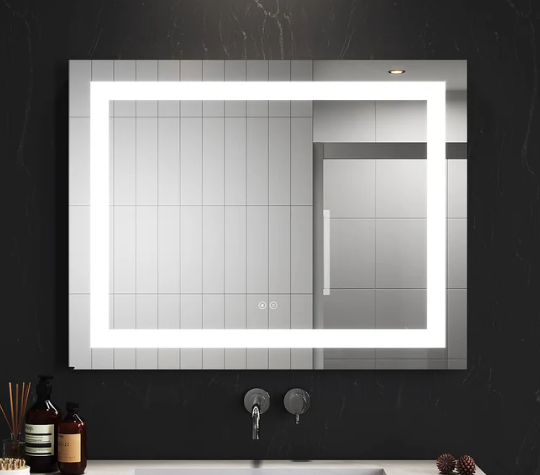 Bluetooth LED Bathroom Mirror 900x700mm — Anti‑Fog
