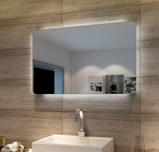 Backlit LED Bathroom Mirror — 800×500 mm