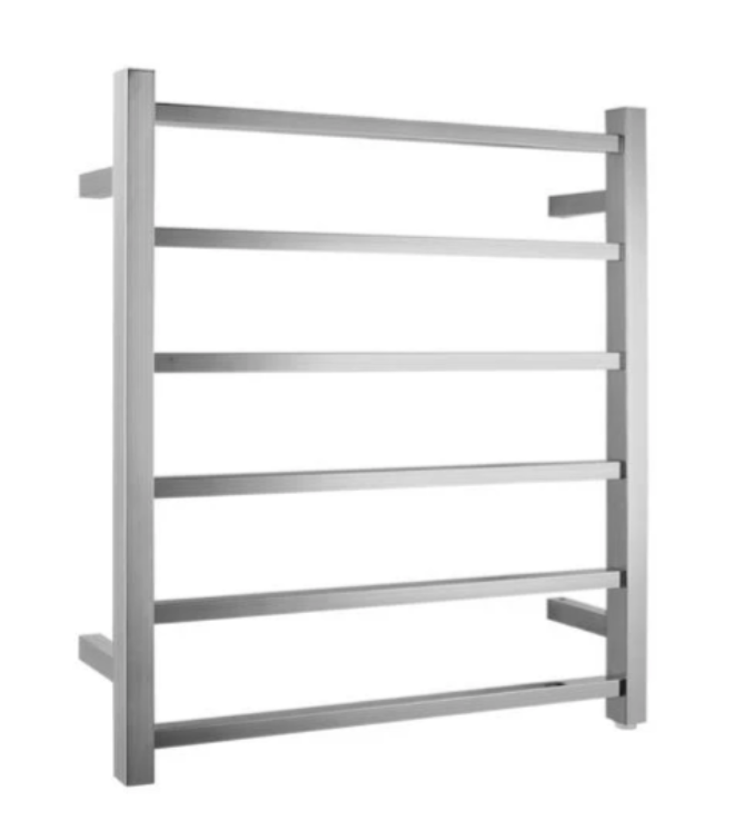 Square 6-Bar Electric Heated Towel Rail - Image 3