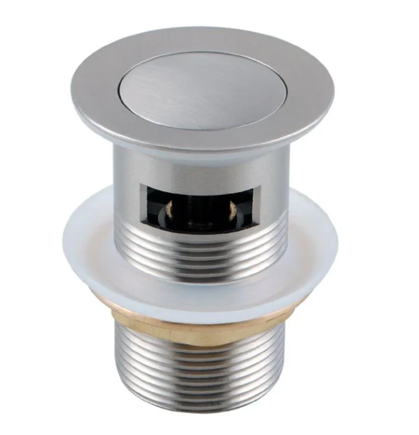 32/40mm Solid Brass Basin Pop Up Waste with Overflow - Image 2