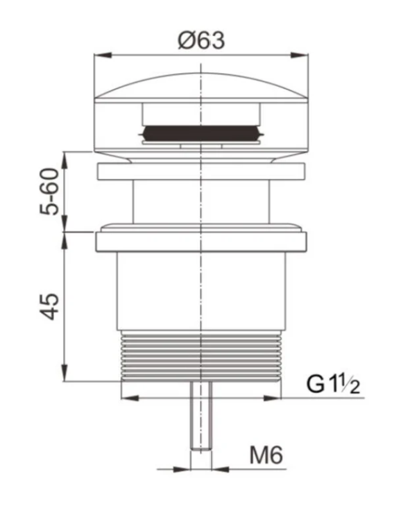 Universal Bath & Basin Pop Up Waste (Overflow or Non-Overflow Compatible) - Image 6