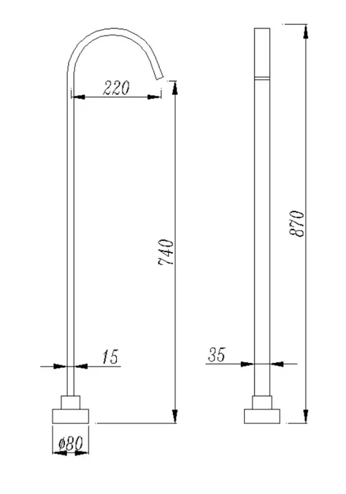 Square Floor Standing Mixer - Image 3