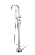 Freestanding Bath Mixer With Handheld Shower (ROUND)