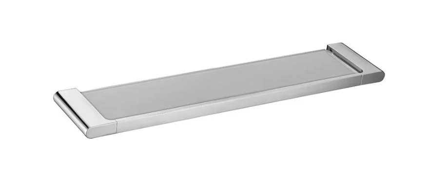 Premium 550mm Tempered Glass Shower Shelf – Wall Mounted Storage - Image 3