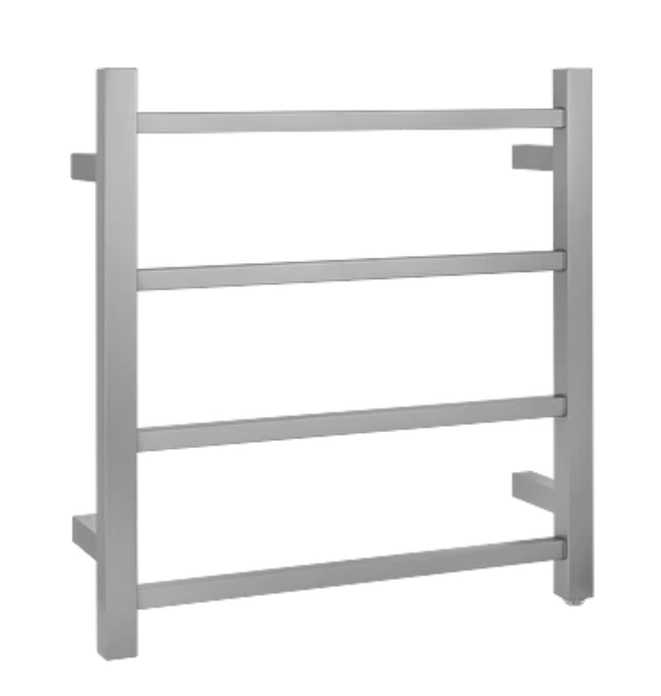 Square 4-Bar Electric Heated Towel Rail - Image 2