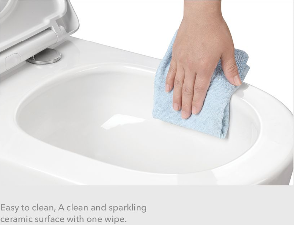 Rimless Tornado Toilet — Powerful Clean, Modern Design & WELS 4★ Water Saving - Image 3