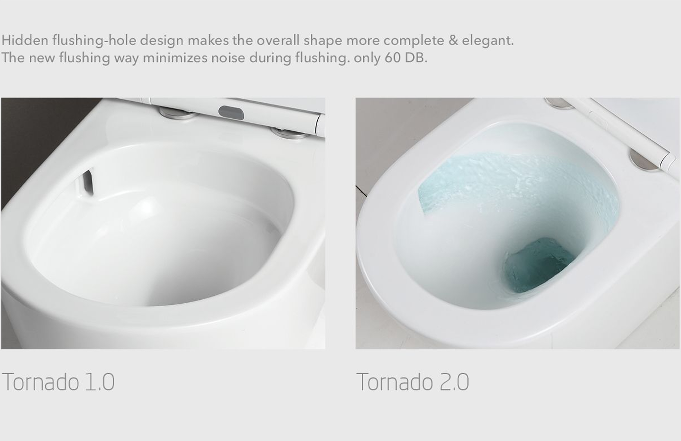 Rimless Tornado Toilet — Powerful Clean, Modern Design & WELS 4★ Water Saving - Image 4