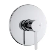 Luana Interiors -Round Bath Shower Mixer in 3 Selectable Colors-Polished Chrome