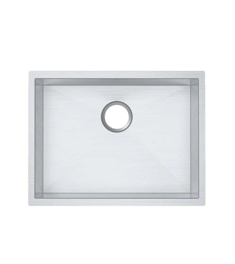 600x450x230mm 1.2mm Handmade Top/Undermount Single Bowl Kitchen Sink 304 Stainless Steel