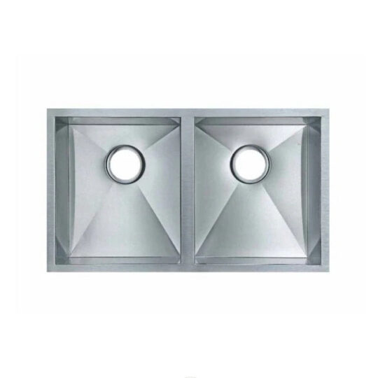 Hand‑Made Double Bowl Kitchen Sink – 770 × 450 × 215 mm