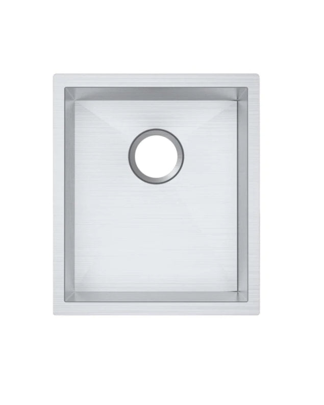390x450x215mm 1.2mm Handmade Top/Undermount Single Bowl Kitchen Sink