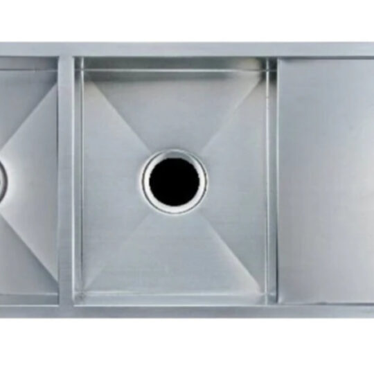 Hand‑Made Double Bowl Kitchen Sink – 1160 × 460 × 230 mm