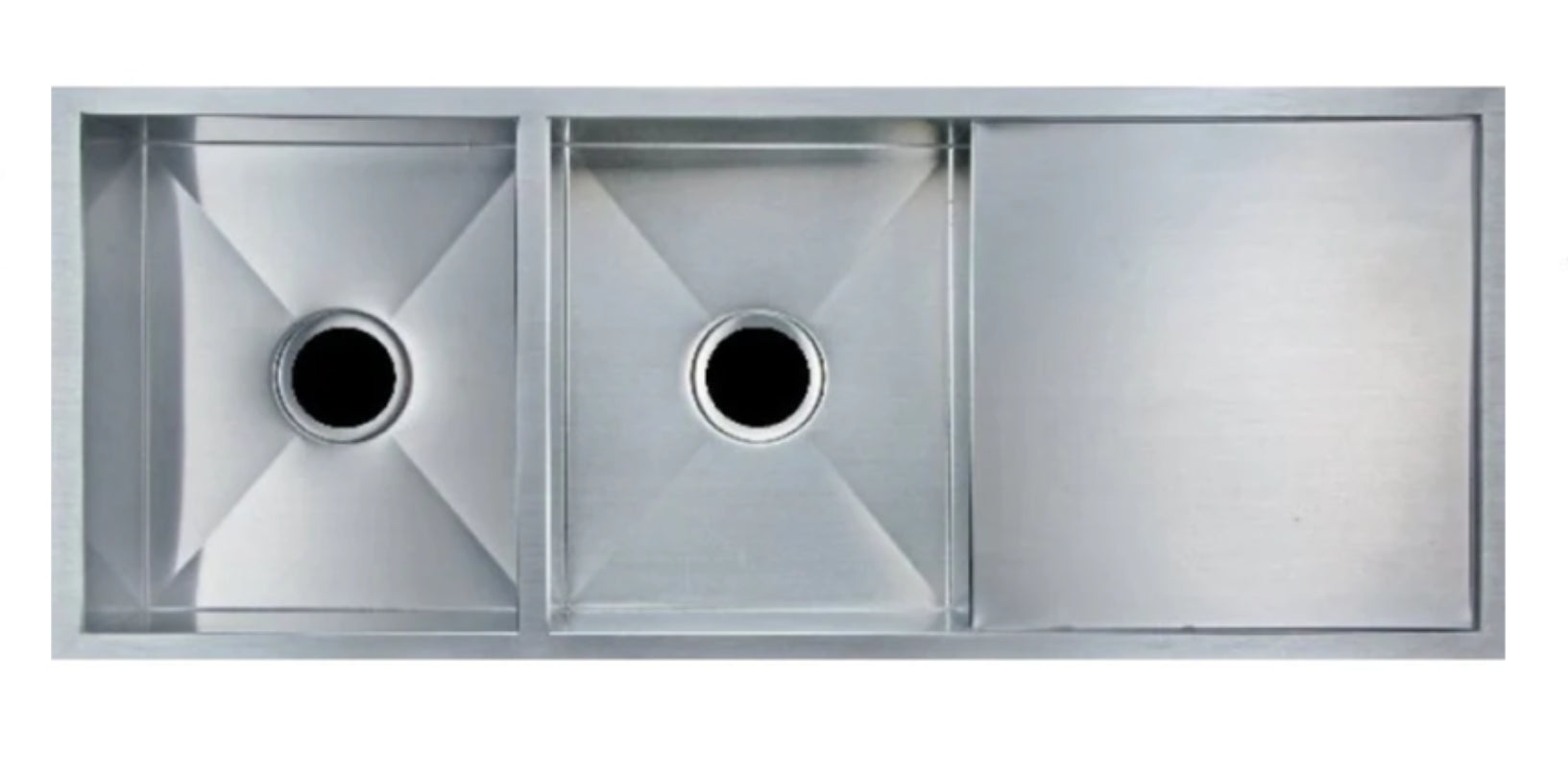 Hand‑Made Double Bowl Kitchen Sink – 1160 × 460 × 230 mm