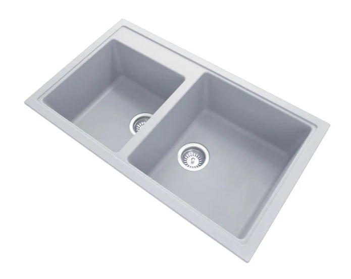 Carysil Double Bowl Granite Sink – 860 x 500 x 205mm - Image 3