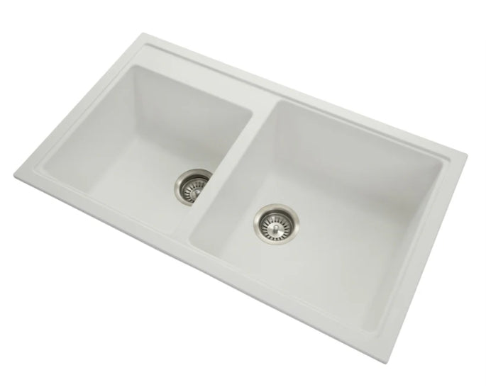 Carysil Double Bowl Granite Sink – 860 x 500 x 205mm - Image 2