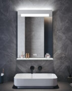 Square LED Bathroom Mirror — 500×700 mm