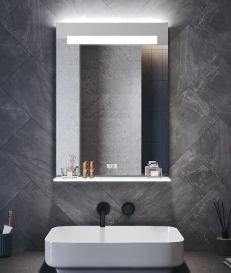 Square LED Bathroom Mirror — 500×700 mm