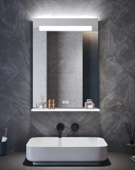 Square LED Bathroom Mirror — 500×700 mm