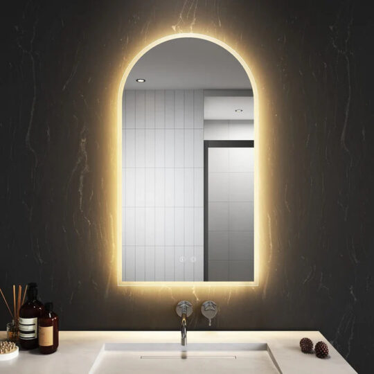 Arch LED Bathroom Mirror — 500×900×35 mm