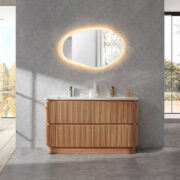 Hudson Collection — Floor Standing Vanity with Flat Stone Top
